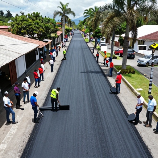 Asfaltado de la Av. Virgen de Monserrate mejora el ingreso a Lomas de Sargentillo