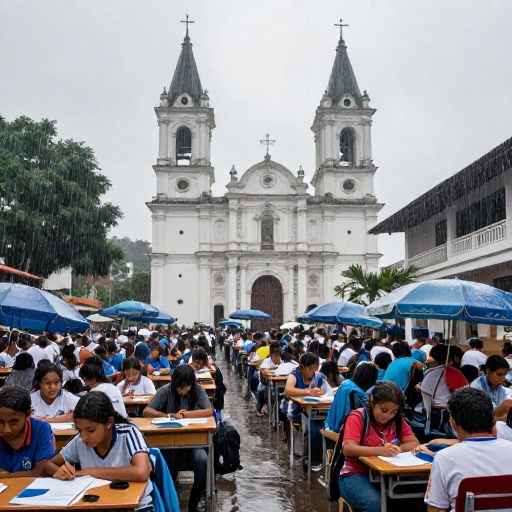 Plan de contingencia de la UNE ante lluvias: escuelas y templos como refugios educativos en el Guayas