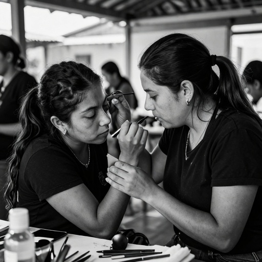 Mujeres de Naranjal perfeccionan habilidades con curso de automaquillaje