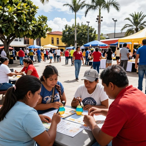Plaza Guayarte recupera su vitalidad con feria y bingo comunitario gratuito