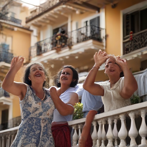 Sabanilla revive el 'Balconazo Artístico' con música y alegría comunitaria
