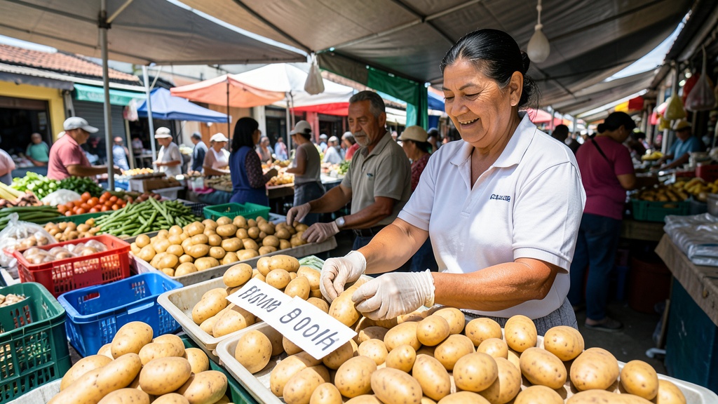 Intendencia fiscaliza precios en Montebello y detecta alza en papas