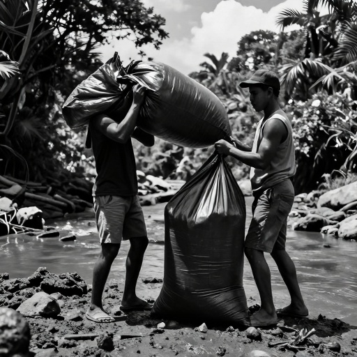 Alcaldía de Naranjal retira 155 sacos de basura del estero Alberto Onofre