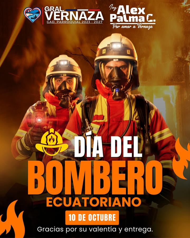 General Vernaza rinde homenaje a los bomberos en su día