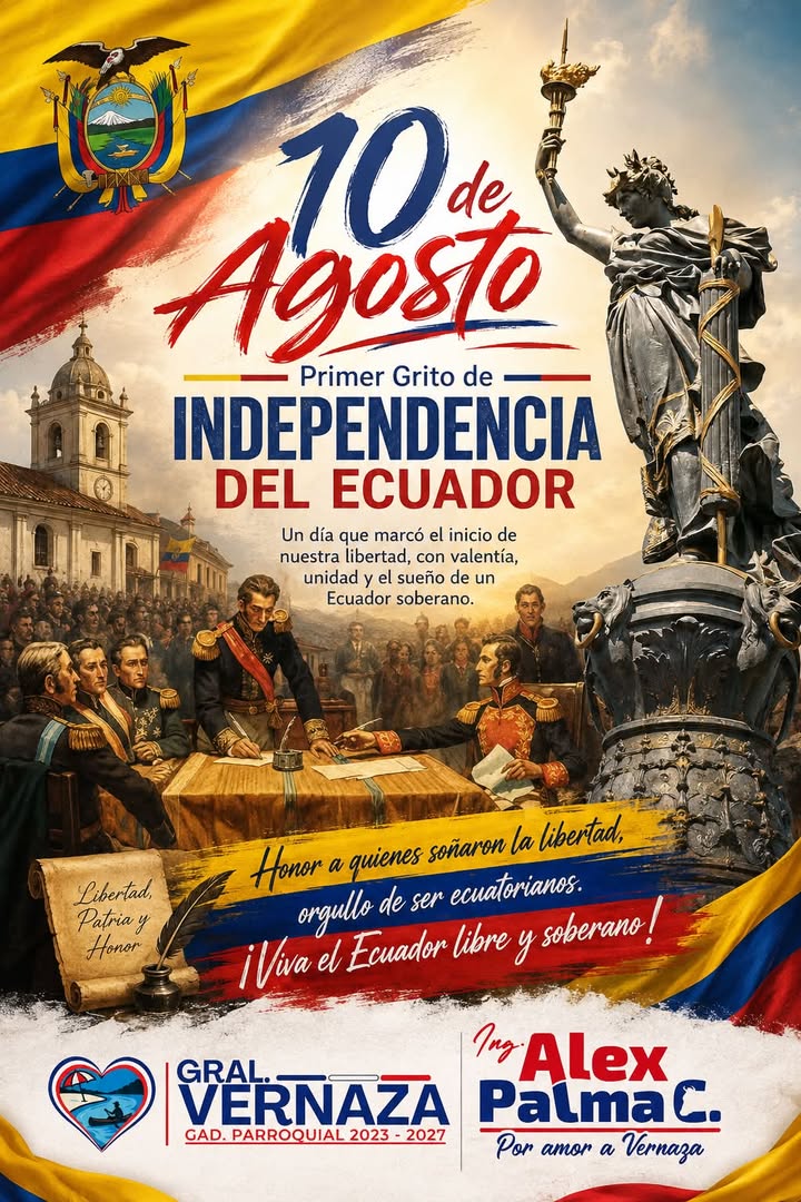 GAD General Vernaza rinde homenaje al Primer Grito de Independencia del Ecuador